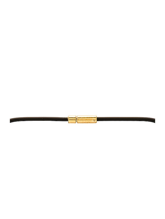 Balenciaga BB Heart Necklace in Gold & Black | FWRD