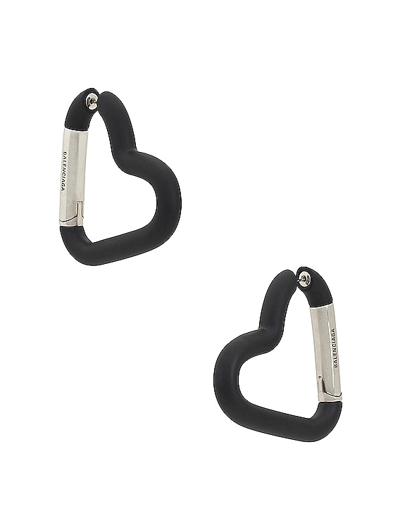 Balenciaga イヤリング - Matte Black & Antique Silver | FWRD