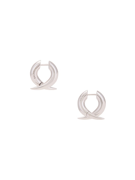 Balenciaga FORCE horn ピアス バレンシアガ Balenciaga Force Horn XS Earring in Silver in Shiny Silver