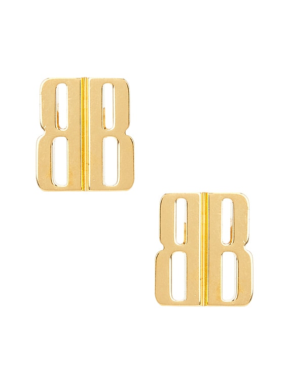 BALENCIAGA ナノXsスタットヒアス 831948TZ99G 0705 Balenciaga Nano XS gold Stud Earrings | TheDoubleF