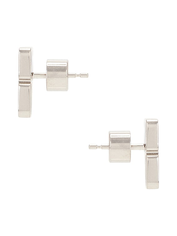 Balenciaga Nano XS Stud Earrings in Silver | FWRD