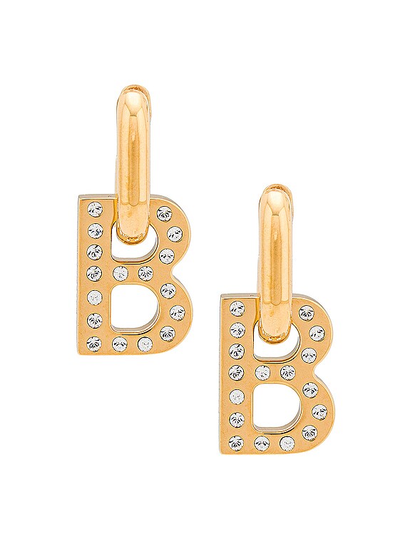Balenciaga B Chain XL Earrings  Neiman Marcus