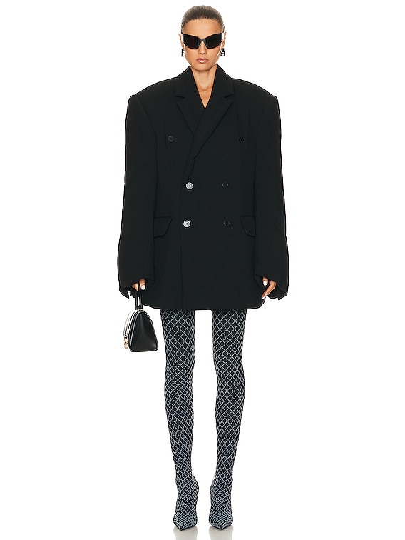 Padded Hoodie Jacket in Black | Balenciaga US