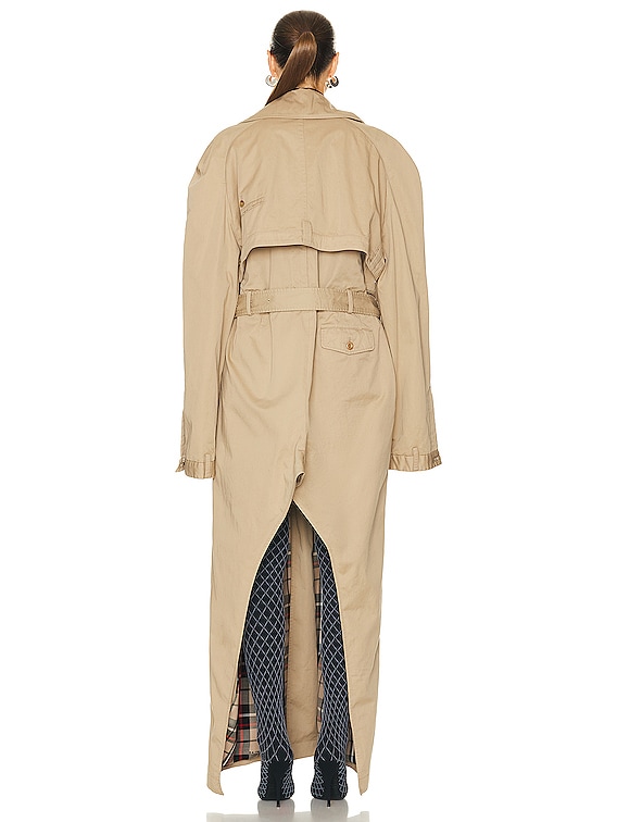 【関税込み】balenciaga 'Deconstructed' trench coat Balenciaga Deconstructed Trench Coat in Desert Beige | FWRD