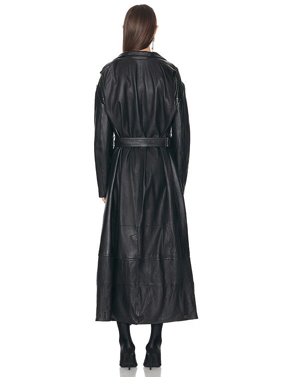 トレンチコート BALENCIAGA GABARDINE HOURGLASS-SHAPED OVERSIZED TRENCH COAT BALENCIAGA Hourglass oversized double-breasted wool and