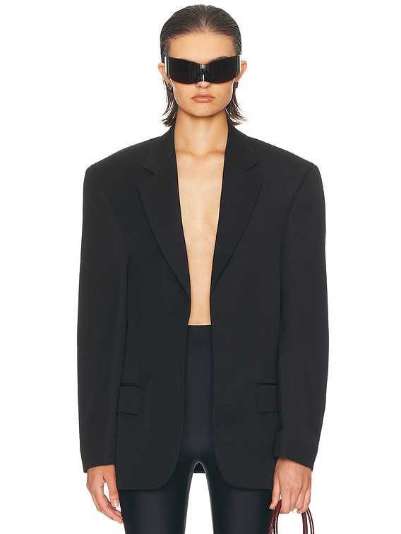 ジャケット Balenciaga Tailored Jacket Balenciaga Tailored Jacket in Black | FWRD
