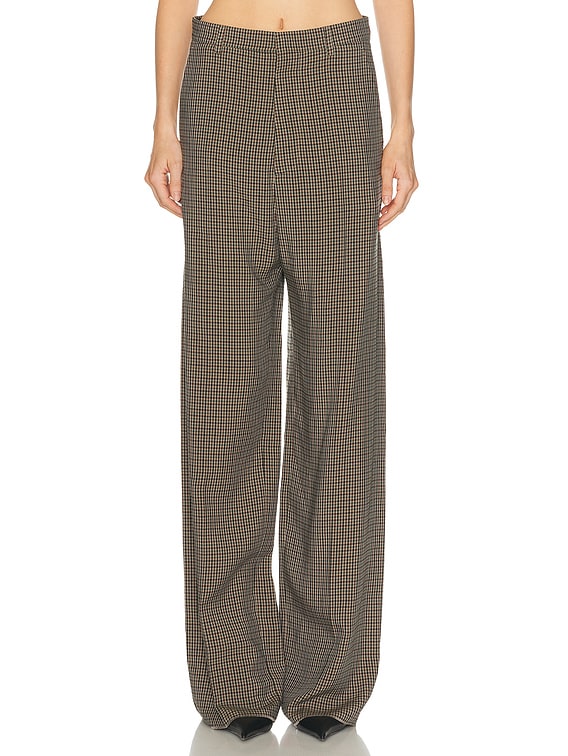 Balenciaga Large Tailored Pant in Khaki & Brown | FWRD