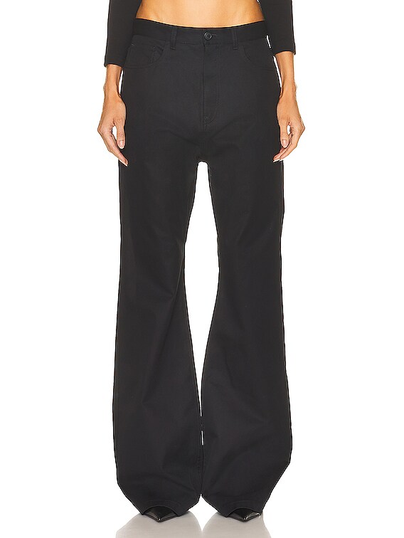 パンツ BALENCIAGA - Black Flared Pants Women's Flared Pants in Black | Balenciaga US