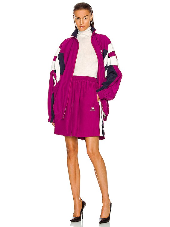 Balenciaga Tracksuit Skirt in Purple | FWRD