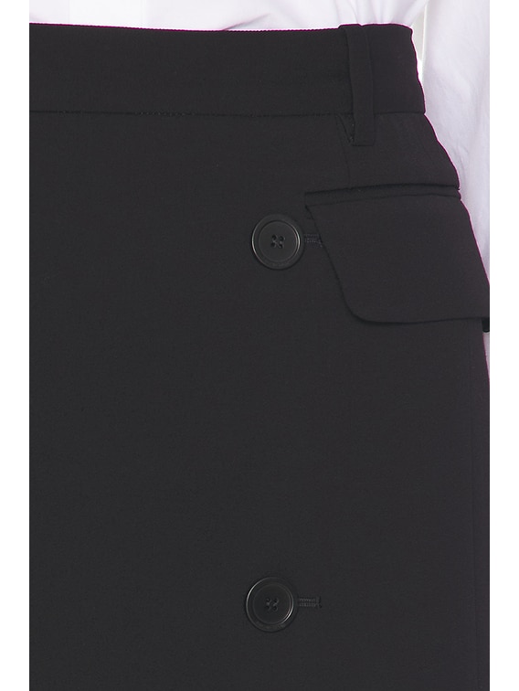 ミニスカート BALENCIAGA FW25 TAILORED MINI SKIRT (838756 TSU16 1000) Balenciaga Tailored Mini Skirt in Black | FWRD
