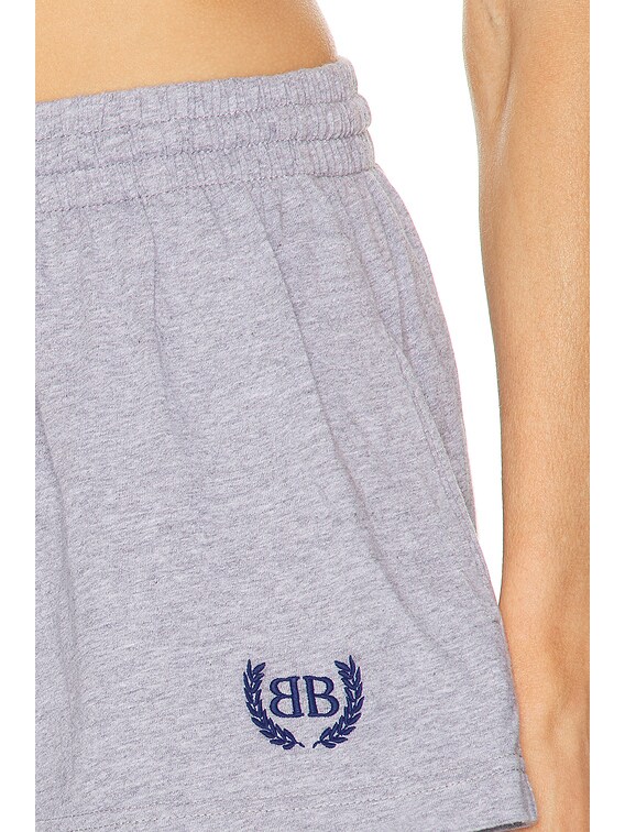 バレンシアガ Balenciaga Shorts Mini Skirt Balenciaga Shorts Mini Skirt in Heather Grey | FWRD