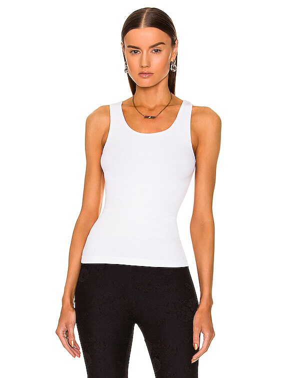 【送料&関税込】Balenciaga White Stretch Wool Blend Tank Top P01058292.jpg