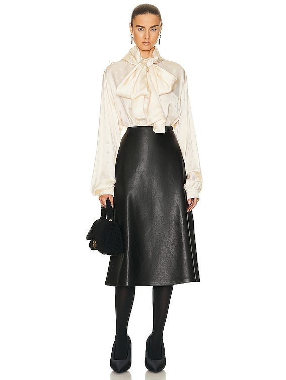 BALENCIAGA バレンシアガ　コットン　フリル　ブラウス　40　トップス 20ltgd0zu08j_1.jpg