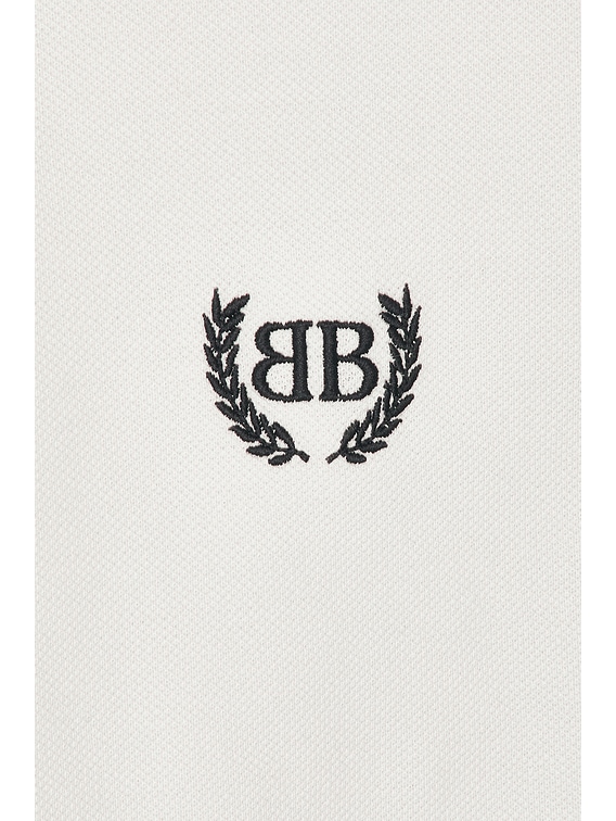 Balenciaga Short Sleeve Fitted Polo in Dirty White | FWRD