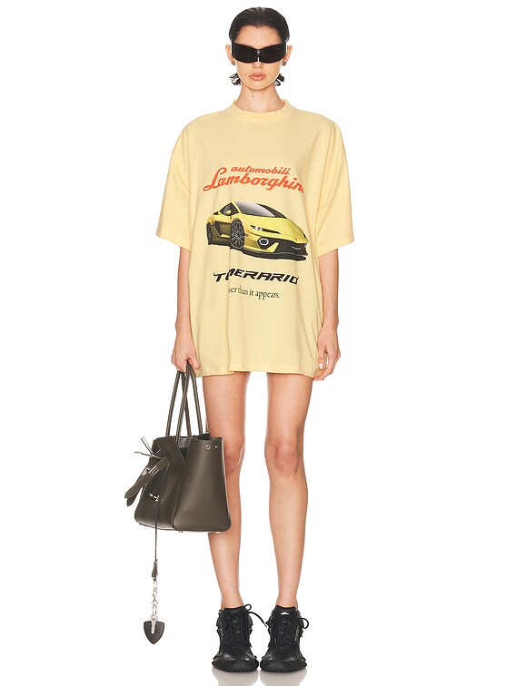 Balenciaga Lamborghini T-shirt in Pale Yellow | FWRD