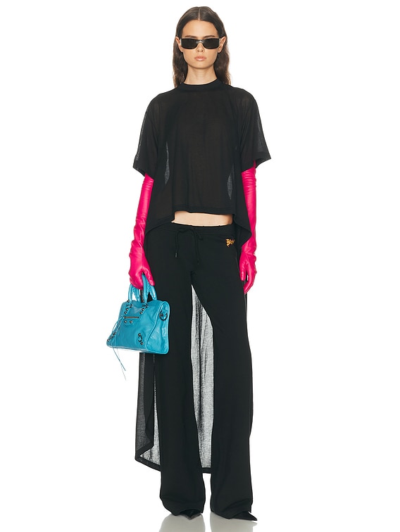 Balenciaga Long Train T-shirt in Black | FWRD