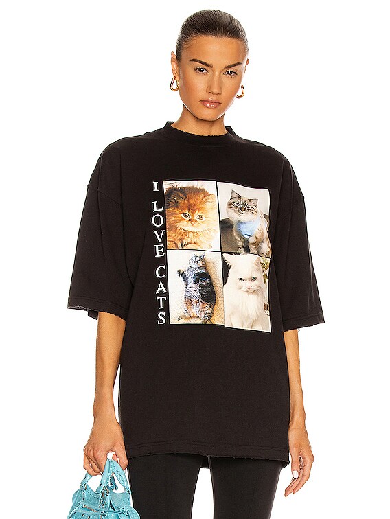 I Love Cats Vintage Jersey XL T Shirt