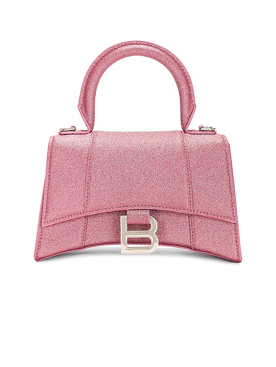 Balenciaga XS Hourglass Top Handle Bag in Sweet Pink