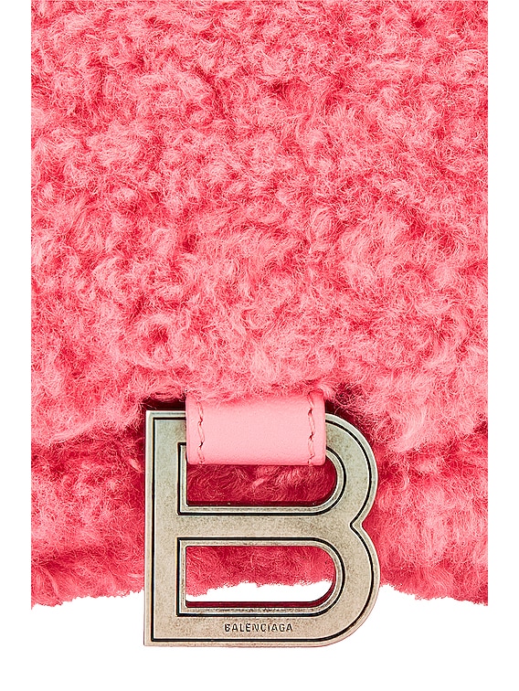 Balenciaga XS Qixi Furry Bag in Sweet Pink | FWRD