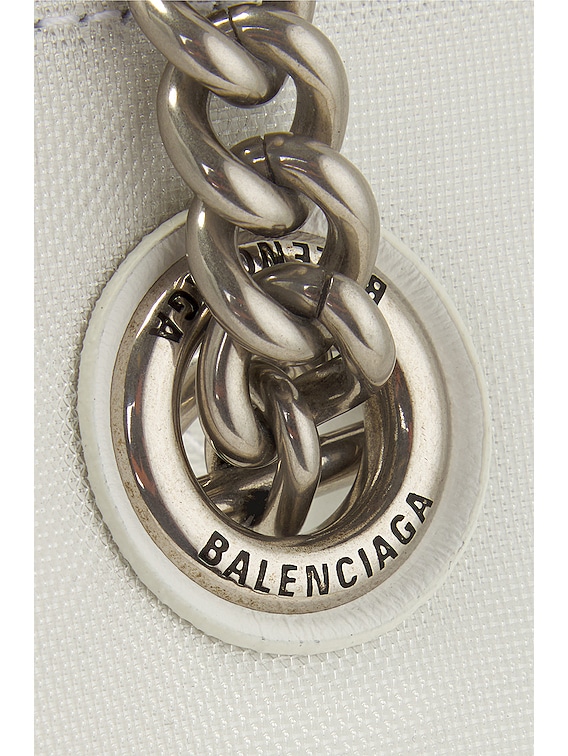 Balenciaga Large Duty Free Tote Bag in White & Black | FWRD
