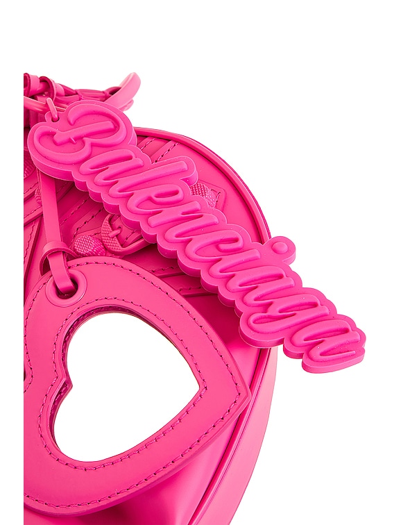 Balenciaga Le Cagole Latex XS Shoulder Bag in Bright Pink | FWRD