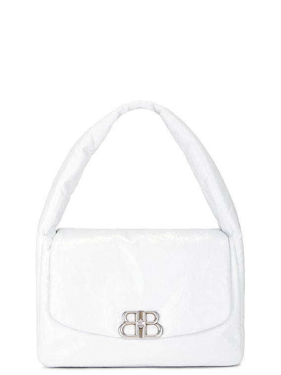 Balenciaga MONACO MEDIUM SLING バッグ - Optic White | FWRD