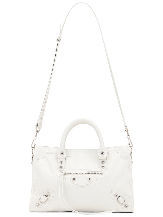 Balenciaga Le City Small Bag in Optic White | FWRD