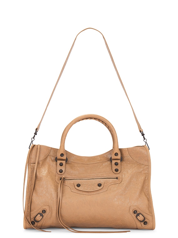 Balenciaga Le City Medium Bag in Latte | FWRD