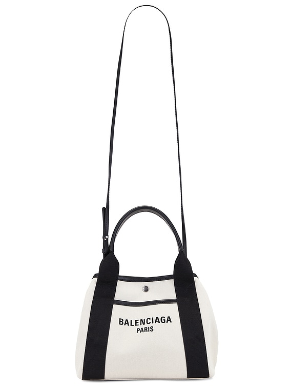 【BALENCIAGA】NAVY REVAMP TOTE BAG Balenciaga Navy Revamp Large Tote Bag in Black | FWRD