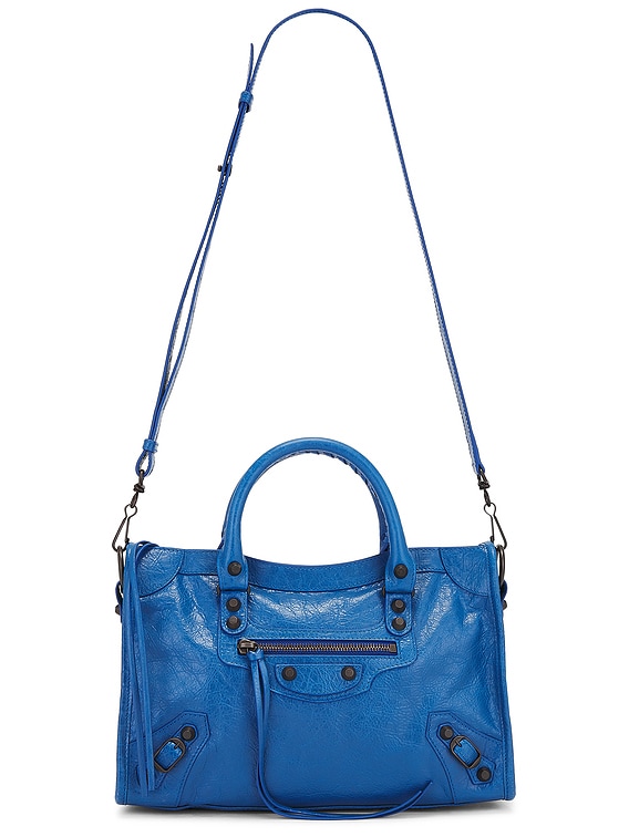 【BALENCIAGA】Le City スモール バッグ★8114422ABEK4322★青 ホワイト の ウィメンズ Le City バッグ スモール スニーカー
