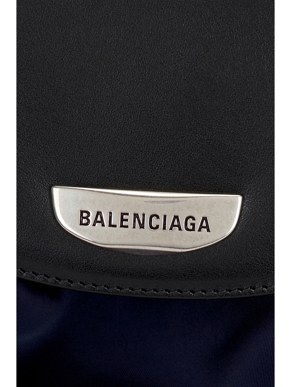 BALENCIAGA Geneve Large Black Hobo Shoulder Bag New And