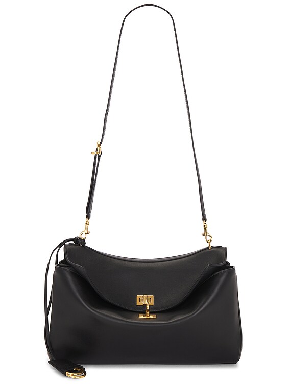 【関税＆送料込み】Balenciaga Black Leather Rodeo Shoulder Women's Rodeo Shoulder Bag in Black | Balenciaga US