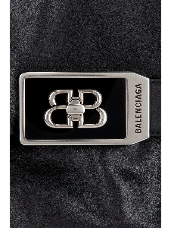Balenciaga Modu Flap Medium Chain Bag in Black | FWRD