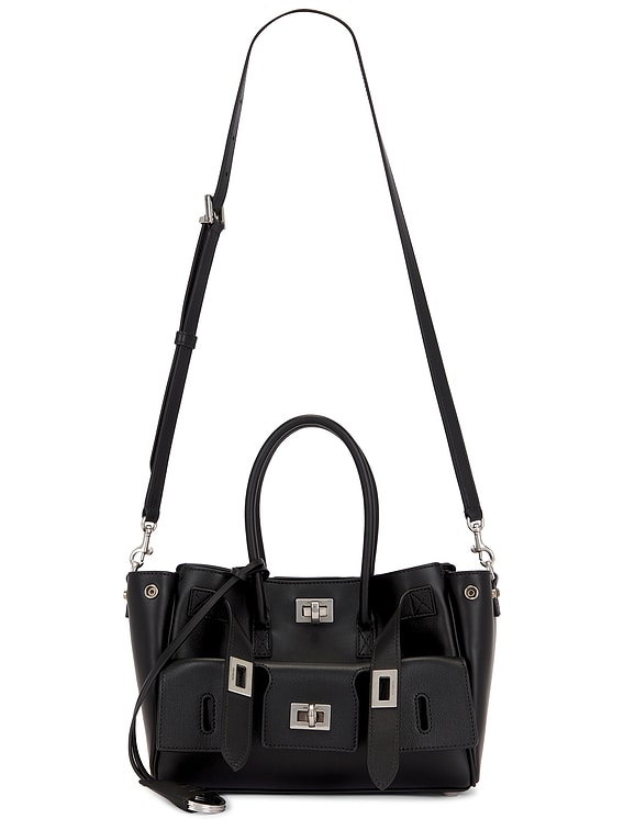 Balenciaga Bel Air Mini Carry All Bag in Black | FWRD