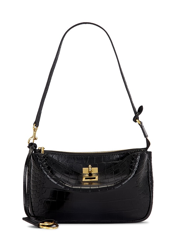 ショルダーバッグ・ポシェット BALENCIAGA Rodeo leather shoulder bag with croco effect Balenciaga Medium Rodeo Croc Embossed Leather Shoulder Bag