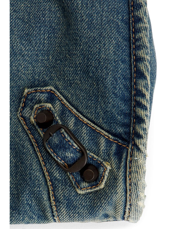 Le City Medium Washed Denim Bag