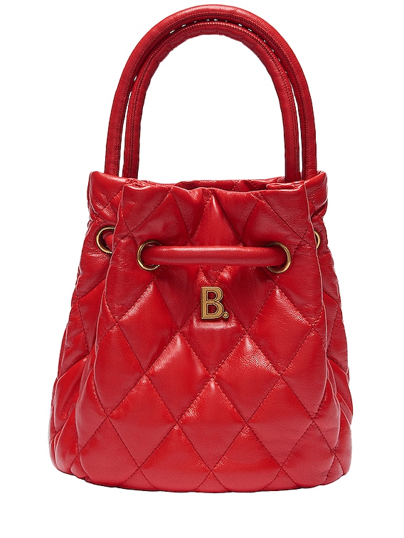 quilted bucket bag