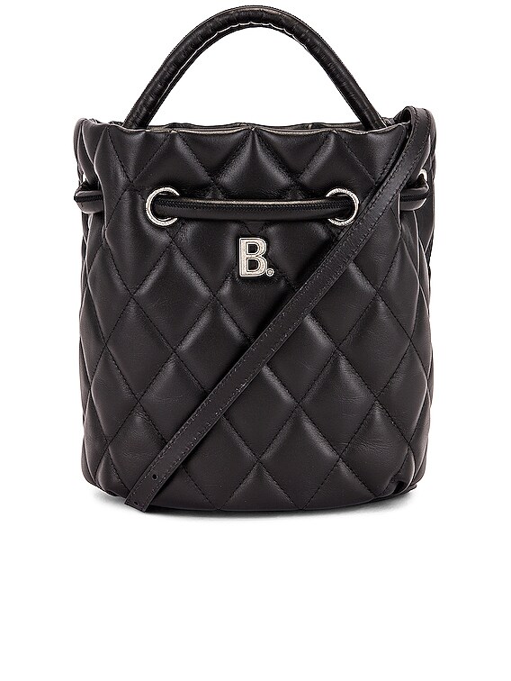 quilted bucket bag