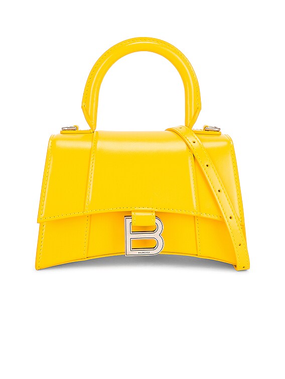 Balenciaga Yellow Xs Hourglass Bag