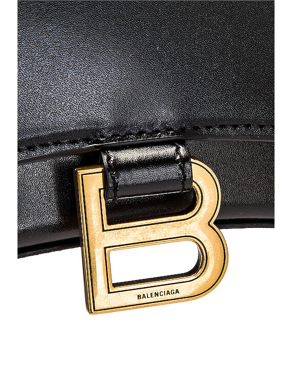 Balenciaga Hourglass Wallet on Chain Bag Black