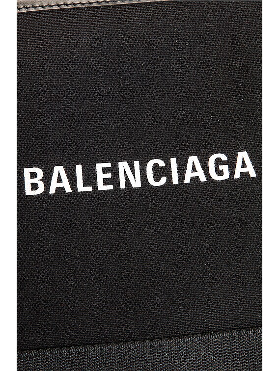 Balenciaga XS Navy Cabas Tote Bag in Black | FWRD