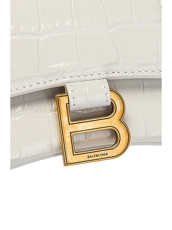 Balenciaga Hourglass XS Top Handle Bag - White Handle Bags, Handbags -  BAL246612