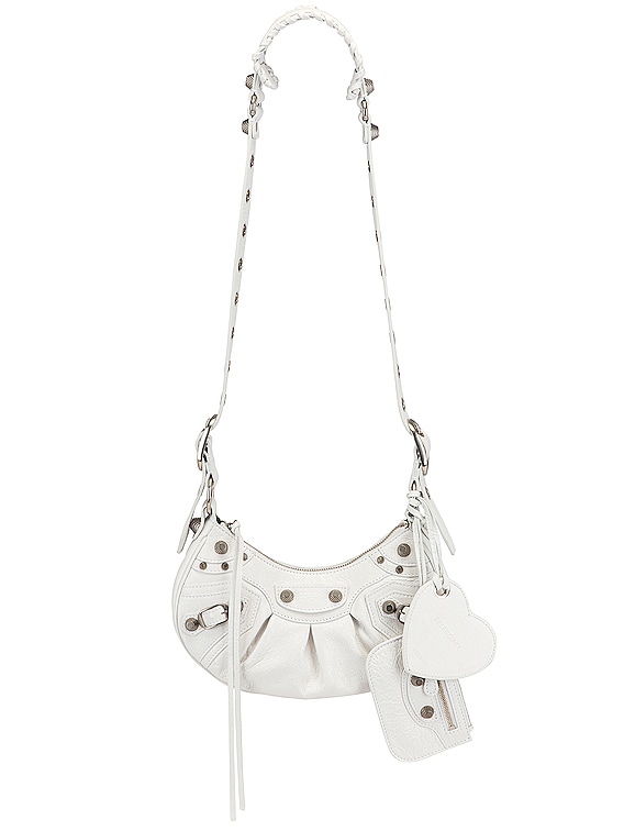 Women's Neo Cagole City Small Handbag Dirty Effect in Optic White