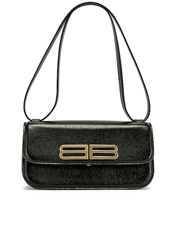 Balenciaga 'gossip Small' Shoulder Bag in Black