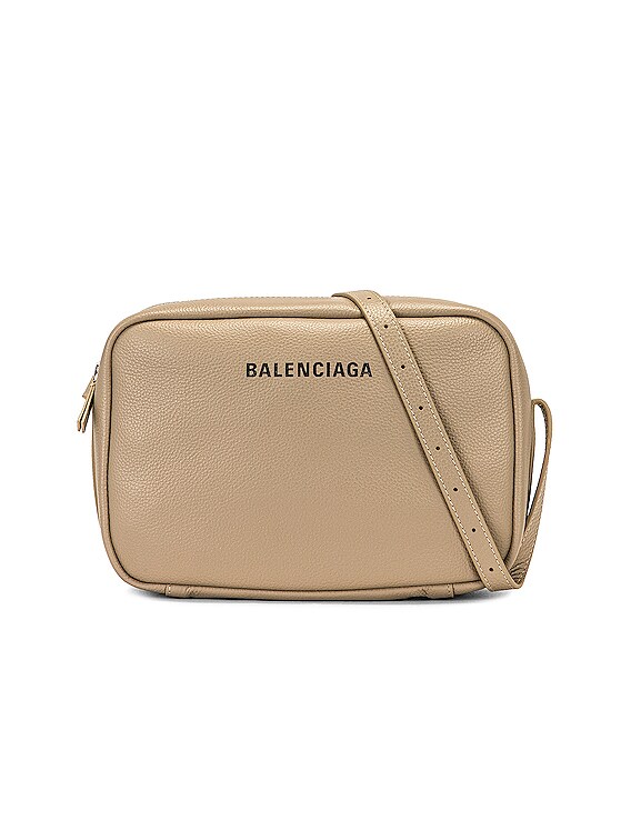 Balenciaga Medium Everyday Calfskin Leather Camera Bag in Black