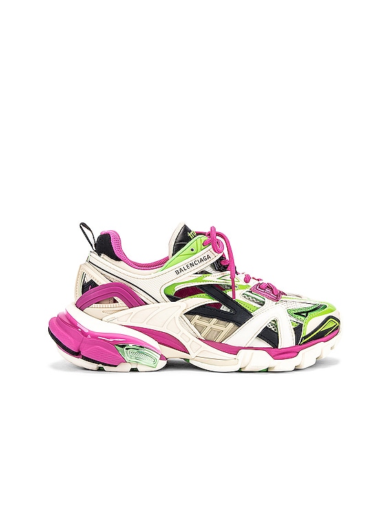 green pink sneakers