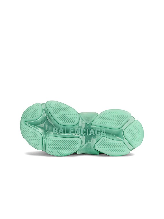 Balenciaga Triple S Clear Sole Sneakers in Mint | FWRD