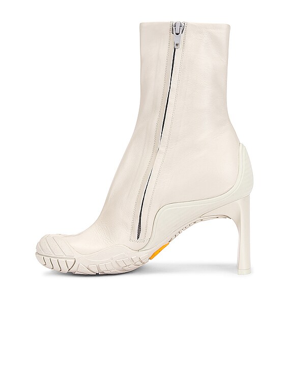 Balenciaga Heeled Toe Boots in Chalky White | FWRD