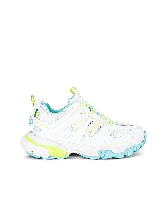 Balenciaga Track Worn Out In White Fluo Yellow (Women's)