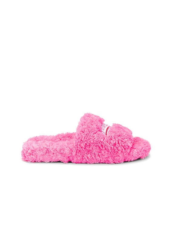 balenciaga slides hot pink